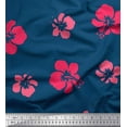 thumbnail image 1 of Soimoi Cotton Duck Fabric Artistic Flower Print Sewing Fabric Yard 42 Inch Wide, 1 of 1