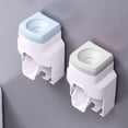 thumbnail image 4 of Exprimidor de pasta de dientes con soporte para cepillos de dientes, soporte para cepillos de dientes montado en la pared, 4 of 5