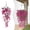 Magenta Lotus*2, variant on 1 Pc 29.5" Artificial Hanging Flowers Pansy Vine, 45 Heads Silk Floral Bush with Faux Eucalyptus Leaves, UV-Resistant Outdoor Front Porch Decor, Pure Alabaster White