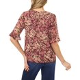 thumbnail image 2 of CeCe womens  Ruff Cuff Blouse, xs, 2 of 3
