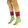 thumbnail image 4 of All Cotton Leg Warmers for Women 80s Colorful Soft Knitted 1 Pair - Colors 3, 4 of 9