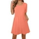 thumbnail image 1 of Vestido de Verano de Manga Corta para la Impresión de las Mujeres Diseño de Cuello Redondo, Vestido Casual de Poliéster Ligero, 1 of 9