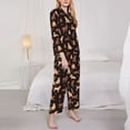 thumbnail image 3 of Pofeuu Labrador Retriever Dog Print Womens Pajamas Set Long Sleeve Sleepwear Button Down Nightwear Soft Pj Lounge Sets Button Down Pajamas Women-Small, 3 of 7