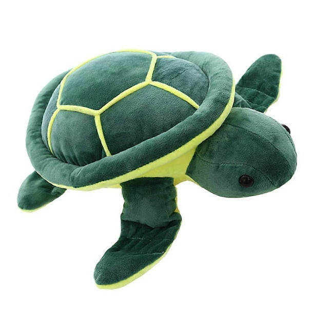 1Pc Cartoon Stuffed Animal Plaything Stuffed Sea Turtle Cotton Tortoise 25cm (Green)