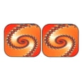 thumbnail image 7 of Xecao Orange Rotating for Foldable Car Sun Shades (2-Pack) offer sun protection with an easy-fold design for convenient windshield shading., 7 of 7