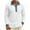 White mens shirts, variant on Shirts for Men Long Sleeve Cotton Linen Tshirt Trendy Lapel Denim Patchwork Shirt Loose Fit Casual Pullover Tee White,L