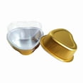 thumbnail image 5 of Washranp 50Pcs Aluminum Foil Cake Pan, Heart Shaped Clear Lids and Foil Cupcake Cups, Dessert Baking Cups Pans for Valentine Wedding Mothers Day Parties, 5 of 6