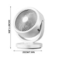 thumbnail image 3 of Tumotour Desktop USB Rechargeable Circulation Fan Office Desktop Fan Desktop Fan Small Fan Outdoor, 3 of 9
