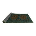 thumbnail image 2 of Ahgly Company Indoor Round Persian Turquoise Blue Traditional Area Rugs, 3' Round, 2 of 4
