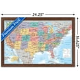 thumbnail image 3 of USA Map 2023 Wall Poster, 14.725" x 22.375" Framed, 3 of 6