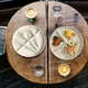 thumbnail image 5 of HWRETIE Juego de vajilla dividida con cucharas duraderas,plato de desayuno de postre de tres compartimentos con cuchara,tenedor,palillos,vajilla para el hogar, 5 of 5