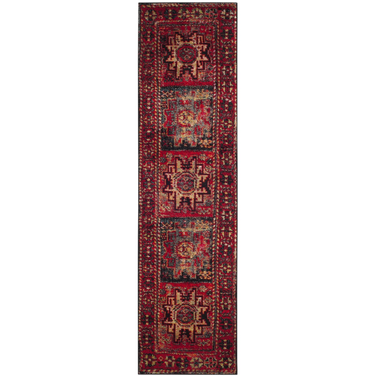 SAFAVIEH Vintage Hamadan VTH213A Red / Multi Rug