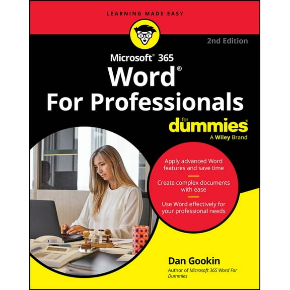 Microsoft 365 Word for Professionals for Dummies, (Paperback)
