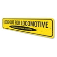 thumbnail image 4 of Look Out For Locomotive Novelty Sign, Metal Wall Decor - 4x18 inches, 4 of 4