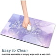 thumbnail image 5 of Dog Food Mat, 16"x24" Marble Dog Mat for Food and Water, Absorbent Dog Cat Bowl Mat Protect Floors, Cute Pet Food Mat for Dog & Cat, Anti-Slip Rubber Pet Feeding Mat for Puppy Supplies, Purple, 5 of 6