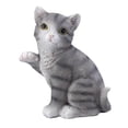 thumbnail image 2 of Miniature Animal Figurines Garden Ornament Landscaping Layout for Grey cat, 2 of 8