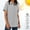 Gray, variant on Sentmoon Womens Athletic Tops Womens Lightweight Jackets Solid Color Short Sleeve Button-Down Collar Button Down with Zipper with Pockets Soft Regular Fit UV Protection Shirts for Women