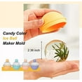 thumbnail image 3 of Ice Ball Maker Mold, Silicone Round Sphere Ice Molds, Whiskey Ice Mold, 2.5 Inch Ice Balls for Whiskey Cocktails - Easy Release(Yellow), 3 of 5