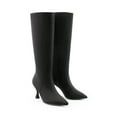 thumbnail image 4 of DREAM PAIRS Women's Knee High Boots, Pointed Toe Kitten Heel Dress Boots with Side Zipper, 4 of 7