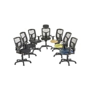 Lorell Executive High-back Mesh Chair Black Fabric Seat - Gray Back - Black Steel, Plastic Frame - 5-star Base - 21 Seat Width x 19.50 Seat Depth - 28.5 Width x 28.5 Depth x 45 Height - 1 Each