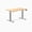 Bamboo / Grey, variant on Desky Dual Ergo Edge Sit Stand Desk - Bamboo / 60 X 30 Inches / Space Gray