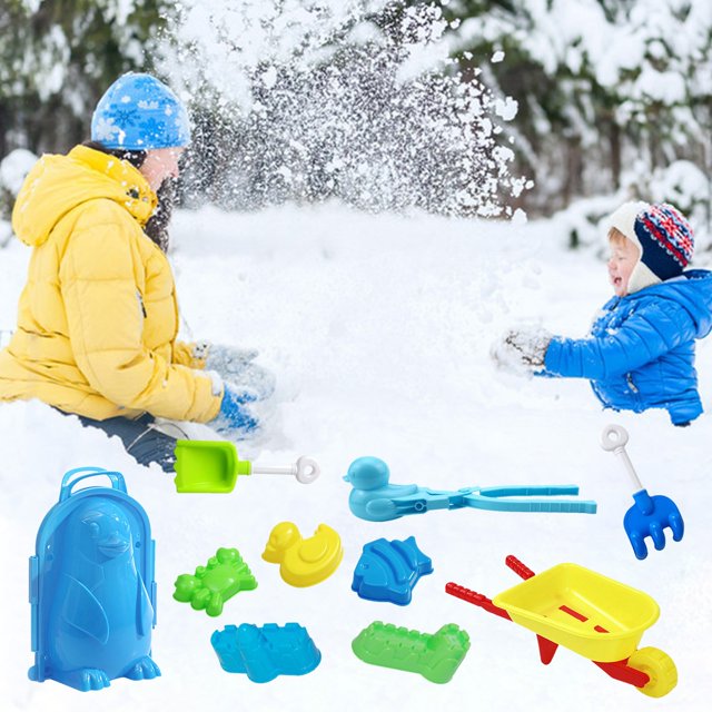 10 UNIDS Snow Snowball Maker Clip Maker Animal Shaped Castle Snow Sand Mold Tool Winter Snow Toys Kit Wmkox8yii shdjk6556