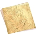 thumbnail image 1 of Hojas de pan de oro para pintura artística, decoración de manualidades doradas, 5,5 por 5,5 pulgadas, hojas de lámina de oro de imitación, 100 Uds., 1 of 5
