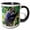 Black/White, variant on 3drose, Africa. Tanzania. Blue Monkey Sitting in a Tree at Arusha Np., 15oz Mug