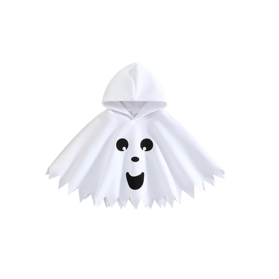 RUINIXCW Toddler Boy Girl Halloween Costume Ghost Smile Embroidery Cloak Hooded Cape
