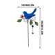 thumbnail image 5 of Estacas de metal decorativas para jardín | Flores de metal repujado con pájaros y hojas | Decoración primaveral para exteriores, ideal para patio, jardín y macetas, 5 of 8