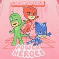 thumbnail image 5 of PJ Masks Toddler Girls' Unbeatable Power Heroes Gekko Owlette Catboy 2-Piece Short Ruffle Sleeve and Pajama Pant Set, 5 of 7