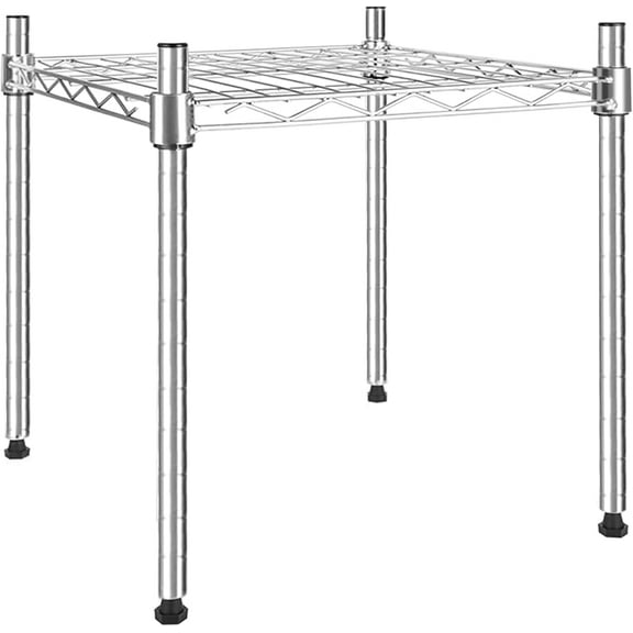1-Tier Shelving Unit, 29.92" W x 13.78" D x 14.96" H Steel Organizer Wire Rack, Chrome