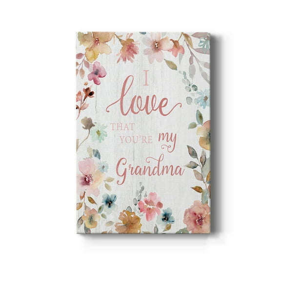 Love Grandma Premium Gallery Wrapped Canvas - Ready to Hang - 8 x 12