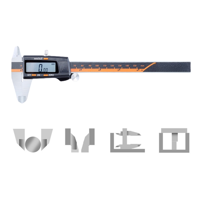 0-150mm Digital Vernier Caliper Stainless Steel Micrometer Gauges Large Screen Measuring Tool Electronic Caliper