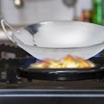 thumbnail image 5 of Stainless Steel Flat Bottom Wok Pan for Induction/Electric/Gas, 5 of 6