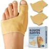 Dr. Frederick's Original Bunion Sleeves - 2 ct - Orthopedic Relief Socks for Pain - Gel Pad Cushion for Big Toe - Small W5-6.5 | M4.5-6