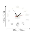 thumbnail image 2 of NICEXMAS 1 Set Acrylic Wall Clock for Living Room, Simple and Stylish Home Decoration, Modern Design, Silent Movement, 2 of 8