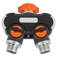 thumbnail image 2 of Adaptador de Manguera de 2 vías, Conector de Manguera de jardín, Conector de Agua del Grifo agrícola, Flujo de Agua controlable, Adecuado para riego e irrigación Amonsee NO, 2 of 6