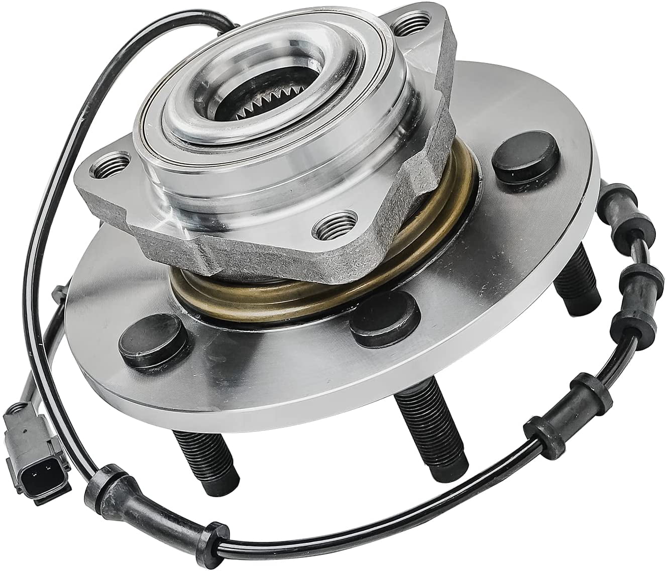 Detroit Axle - 2 Front Wheel Bearing Hubs for 2002-2005 Dodge Ram 1500, Replacement 2003 2004 Ram 1500 4-Wheel ABS Wheel Bearing and Hubs Assembly, Pair Hubs
