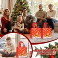 thumbnail image 3 of Adornos navideños, adornos navideños, regalos navideños. Bolso de mano negro navideño, bolsa de compras no tejida, regalo navideño, bolsa de embalaje para regalo. Bolsos no tejidos., 3 of 5