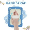 thumbnail image 5 of TECH CIRCLE Bumper Case for iPad 9th/8th/7th Generation 10.2" (2021/2020/2019), Shockproof Protective Cute Case with Screen Protector & Pencil Holder & Hand Strap & Kickstand & Shoulder Strap, Blue, 5 of 8