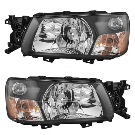 Subaru Forester Headlight Replacement BROCK Headlights Headlamps Driver and Passenger Replacements for 2005 Subaru Forester 84001SA310 84001SA300 ()