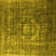 thumbnail image 1 of Ahgly Company Machine Washable Indoor Square Oriental Yellow Industrial Area Rugs, 4' Square, 1 of 4