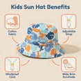 thumbnail image 5 of Zanarzt Baby Sunhat Sun Hat for Toddler Baby Kids Fishing Hat UPF 50+ Breathable Sun Hat Beach Hat Blue,3-8 Years, 5 of 9