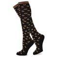 thumbnail image 3 of TeeHee Women's Foods Knee High Socks 2-Pack (Coffee Bean & Coffee), 3 of 4