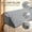 Gray, variant on Adjustable Bed Wedge Pillow with Foam - Gap Filler Suitable for Headboard/Footboard, Spinal Support, And Placement (0-7' Bed Gap Closure)