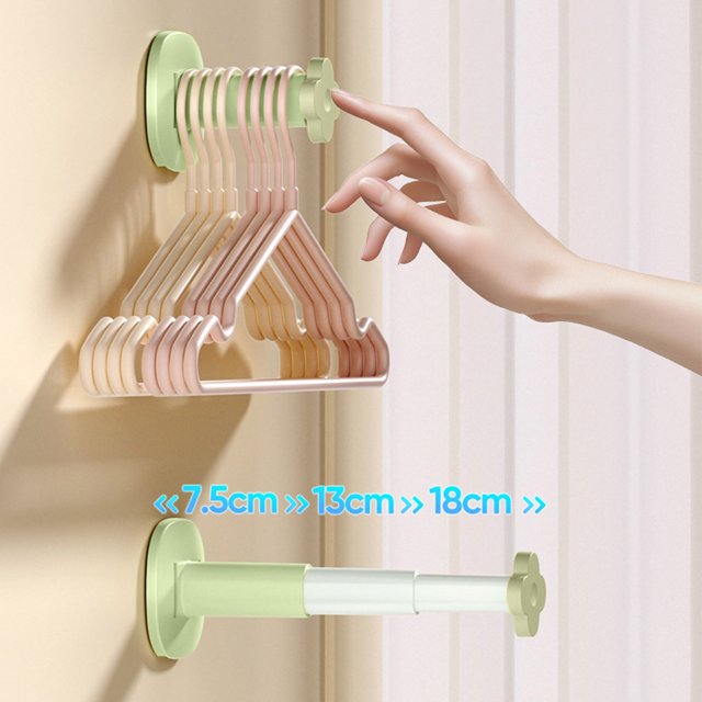 DPTALR Multifunctional Retractable Clothes Rack Storage Rack Balcony Household Wall Clothes Rack Wardrobe Storage Rack