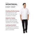 thumbnail image 2 of Chaqueta de chef Chef Works Montreal Cool Vent para hombre, color blanco XL, 2 of 4