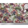 thumbnail image 3 of Soimoi Toile de Coton Feuilles & Fleurs Roses Imprimé Tissu par Yard 42 Pouces de Large, 3 of 3