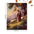 thumbnail image 3 of Qisvanset Good Shepherd Canvas Wall Art 15.75x11.81 Inches, 3 of 8